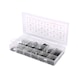 Assortment of tension pins/circlip/spring wedges/E-circlips, 295 pieces - Hand tool assortment, hand tool set (other) - 1