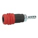 KS TOOLS 2-stage compressed air safety coupling with hose nozzle, 9 mm - 2-stage compressed air safety coupling - 1