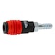 3-in-1 universal compressed air safety coupling, 11 mm with hose nozzle - 3-in-1 universal compressed air safety coupling - 1