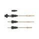 MASTER 3-in-1 glow plug reamer set, 9 pieces - Taper reamer (non-detachable cutting edges) - 1