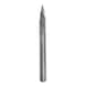 HM pointed arch milling cutter, shape G, 3 mm - HM pointed arch burr - 1