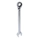 Ratchet ring spanner, reversible, 21 mm - Reversible ratchet ring spanner - 1