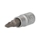 KS TOOLS 1/4 inch PZ cross-head socket bit, PZ1 - Phillips (Philips recess) and Pozidriv (PZ) bits - 1