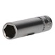 KS TOOLS 1/4 inch hex socket, long version, 8 mm - 1/4 inch hex socket - 1