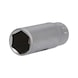 1/4 inch hex socket, long version, 13 mm - 1/4 inch hex socket - 1