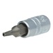1/4 inch TX socket bit, with end hole, TB10 - 1/4 inch TX bits - 1