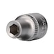 3/8 inch hex socket, 6 mm - 3/8 inch hex socket - 1