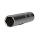 3/8 inch hex socket, long version, 13 mm - 3/8 inch hex socket - 1