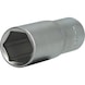 3/8 inch hex socket, long version, 17 mm - 3/8 inch hex socket - 1