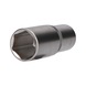3/8 inch hex socket, long version, 19 mm - 3/8 inch hex socket - 1
