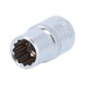 KS TOOLS 1/2 inch twelve-point socket, 13 mm - 1/2 inch 12-point socket - 1
