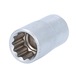 KS TOOLS 1/2 inch twelve-point socket, 15 mm - 1/2 inch 12-point socket - 1