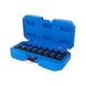 1/2 inch power bit socket set, XZN, 8-piece, M5 - M18 - 1/2 inch power bit socket - 1