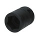 KS TOOLS 1/2 Zoll Kraft-Stecknuss Sechskant 18 mm, kurz - 1/2 Zoll Kraft Bit-Stecknuss - 1