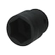 1/2 inch hex power socket 24 mm, short - 1/2 inch power bit socket - 1