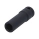 KS TOOLS 1/2 inch hex power socket, 13 mm, long - 1/2 inch power bit socket - 1