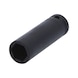 1/2 inch hex power socket, 16 mm, long - 1/2 inch power bit socket - 1