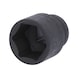 1/2 inch hex power socket 27 mm, short - 1/2 inch power bit socket - 1
