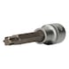 1/2 inch RIBE socket, 100 mm long, M9 - 1/2 inch RIBE bit socket - 1