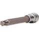 KS TOOLS 1/2 inch RIBE socket bit, 140 mm long, M10.3 - 1/2 inch RIBE bit socket - 1