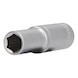 1/2 inch hex socket, long version, 12 mm - 1/2 inch hex socket - 1