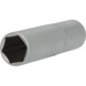 1/2 inch hex socket, long version, 15 mm - 1/2 inch hex socket - 1