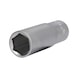 1/2 inch hex socket, long version, 18 mm - 1/2 inch hex socket - 1