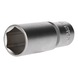1/2 inch hex socket, long version, 22 mm - 1/2 inch hex socket - 1