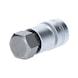 1/2 inch hexagon socket bit socket, 55 mm long, 22 mm - Additional socket wrench insert (hexagonal) - 1