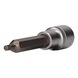1/2 inch multi-tooth socket, 100 mm long, M5 - 1/2 inch multi-tooth bit socket - 1
