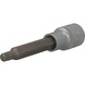 KS TOOLS 1/2 inch multi-tooth socket, 100 mm long, M8 - 1/2 inch multi-tooth bit socket - 1