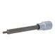 1/2 inch multi-tooth socket, 140 mm long, M5 - 1/2 inch multi-tooth bit socket - 1
