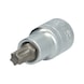 1/2 inch TX socket, 55 mm long, T50 - 1/2 inch TX bits - 1