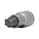 1/2 inch TX socket, 55 mm long, T60 - 1/2 inch TX bits - 1