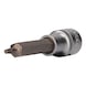 1/2 inch TX bit socket, 100 mm long, T20 - 1/2 inch TX bits - 1