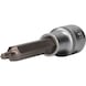 KS TOOLS 1/2 inch TX socket bit, 100 mm long, T25 - 1/2 inch TX bits - 1