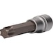 1/2 inch TX socket, 100 mm long, T60 - 1/2 inch TX bits - 1