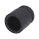 3/4 inch power socket, twelve-point, 30 mm, short - 3/4 inch heavy-duty socket, twelve-point - 1