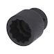 3/4 inch power socket, twelve-point, 36 mm, short - 3/4 inch heavy-duty socket, twelve-point - 1