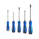Screwdriver set with impact cap, 5-piece, slotted, PH Phillips - Screwdriver set with impact cap - 1