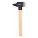Locksmith's hammer with hickory handle, 1600 g, French shape - Sledgehammer - 1