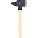 Locksmith's hammer with hickory handle, 2500 g, French shape - Sledgehammer - 1