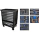 Workshop trolley with 7 drawers and 347 tools - BRILLIANT TOOLS Tool trolley - 1