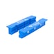 Vise jaws with grooves, 2-piece, plastic - Vise (parts) - 1