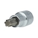 Bit insert, length 54 mm, drive internal square 12.5 mm (1/2 inch), VAG Polydrive - Additional bit socket - 1