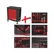 Performanceplus workshop trolley set P15 with 279 tools for 5 drawers - PERFORMANCEplus workshop trolley - 1