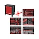 Performanceplus workshop trolley set P15 with 299 tools for 5 drawers - PERFORMANCEplus workshop trolley - 1
