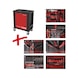 Performanceplus workshop trolley set P15 with 399 tools for 6 drawers - PERFORMANCEplus workshop trolley - 1