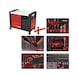 Performanceplus workshop trolley set P35 with 279 tools for 5 drawers - PERFORMANCEplus workshop trolley - 1