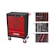 ECOline BLACK/RED workshop trolley with 7 drawers and 215 premium tools - ECOline workshop trolley - 1